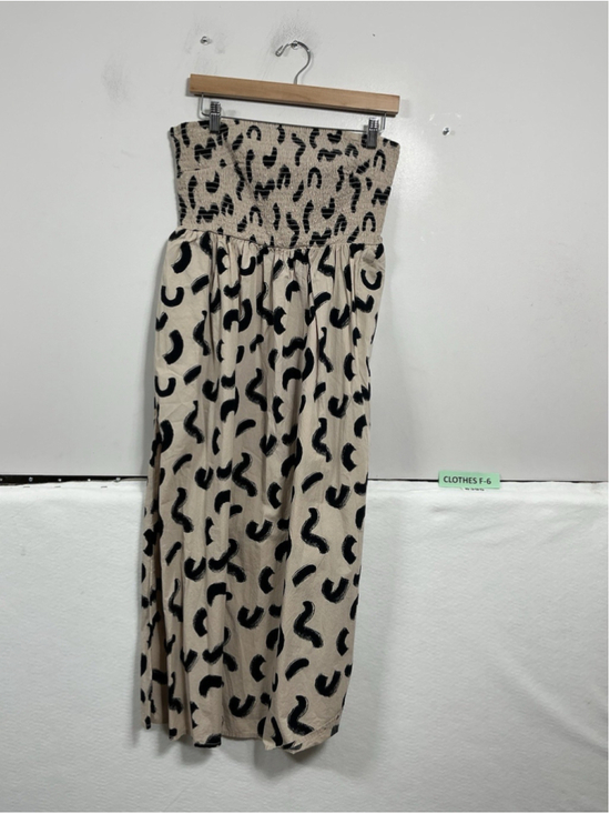 A New Day Dresses & Skirts - Womans A New Day Strapless Bandeau Midi Dress Size Small Tan Black